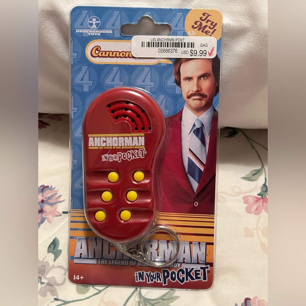 Anchorman In Your Pocket Keychain w/Several Phrases